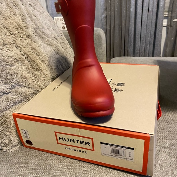 Hunter Women Original Short Rain boots Red - Picture 4 of 4